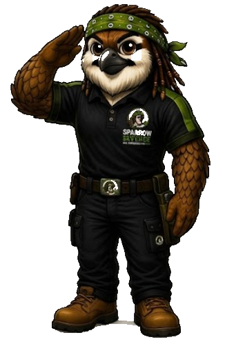 Saluting Mascot
